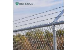 China Steel Galvanized Chain Link Fence ISO9001 0.5m To 4m Width supplier