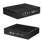 Intel Pentium Celeron Industrial Fanless Mini PC Supports ODM OEM Customization for sale