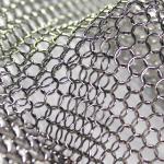 Decorative Ring Mesh Curtain , SS Metal Chain Room Divider Customized Size for sale