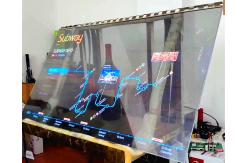 China Large Transparent OLED Touch Screen / Thin Transparent Video Glass Screen supplier