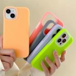 Skin Friendly Jelly Liquid Cell Phone Silicone Case With Soft Microfiber Lining For Iphone 15 Pro for sale