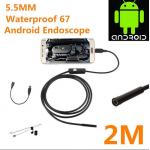 5.5mm waterproof 67 android  borescope with USB inspection camera HD6 LED 5 for sale