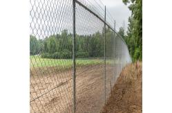 China Diamond Mesh Cyclone Chain Link Fence Roll 6 Ft Galvanized Fencing 10-20m supplier