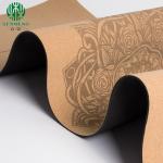 Natural Private Eco Friendly Custom Anti Slip Cork Yoga Mats with Dynamic Rebound for sale