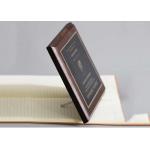 Personalized Solid Blank Wooden Shield Plaque With Custom Metal Decoration