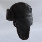 Fashion warm trapper double face sheepskin hat for men for sale