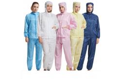 China Clean Room Anti Static ESD Smock Gown Custom Waterproof With Long Sleeve supplier