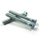 Standard Zinc Plated Furniture Wood Hex Socket Head Confirmat Screw Flat Head Drive Self Tapping Euro Screw for sale