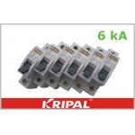 Mini Circuit Breaker Single Pole  Double poles three poles four poles Customized 1,3,6,10,16,20,25,32,40,50,63A for sale