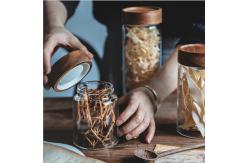 China Empty Dustproof Transparent Glass Jars With Lids Eco Friendly 580ml 500pcs supplier