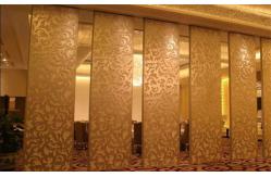 China Modern Acoustic Movable Wall Panels 800mm Width / Sliding Folding Partition supplier