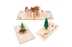 China OEM Promotional 3D Pop Up Greeting Card for Christmas ROHS FCC Certificate supplier