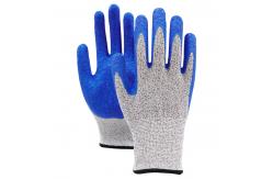 China Abrasion Resistant Cut Resistant Safety Gloves Customized Crinkle Latex Coating Gloves supplier