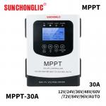 Intelligent 30A MPPT Solar Charge Controller Stable 24v MPPT Charge Controller for sale