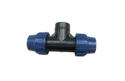 China 32mm Female Thread Tee Fast Joint HDPE Compression Fittings For Water Supplying supplier