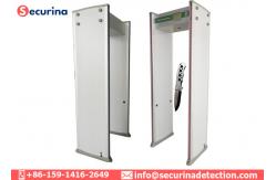China Shockproof Multi Zone Metal Detector , Security Walk Through Gate 700mm Inner Frame supplier
