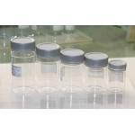 Customized Pantong color Pill / Drug Clear Pet Jar , Food grade PET can for sale