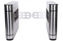 China Luxury Slim Intelligent Full Automated Pedestrian Swing Gate With Marble Top Cover supplier