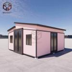 Prebuilt Flat Pack Modular Buildings Prefab Expandable House Customized
