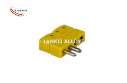 China Hollow Pin Chromel Alumel Male Thermocouple Connector supplier