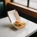 Customized Printing Fast Food Packaging Paper Hamburger  Fries Takeaway Boxes
