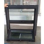 Single Slide UPVC Openable Window Anthracite Grey PVC Vinyl Plastic