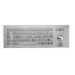 USB Top Panel Mount 69 Keys Industrial dot braille Keyboard With Laser Trackball