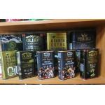 Custom Branded Cooking Oil Tin Rectangle1 Liter 2l 3l Olive Oil Tin Cans Print 100ml 250ml 500ml Empty Olive Oil Tin Containers for sale
