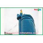 Toddler Bounce House Customized Blue PVC Inflatable Bounce House / Inflatable Slide