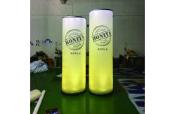 China Custom Logo Inflatable Column 3.5m Advertising Classic With Light supplier