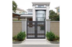 China Smart Profile Cast Aluminum Gate Security Doors For Villa Garden supplier