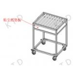 PP Industrial Transfer Trolley Recyclable Aluminum Tube Vertical Transportation Trolley for sale