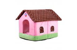 China 50cm Indoor portable fancy luxury foldable warm cotton pet dog house supplier