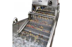 China SUS304 10TPH Fruit Vegetable Washing Machine Stepless Shift supplier