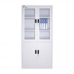 Glass Door Filing Cabinet 0.201Cbm KD Structure 1 Year Warranty