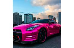 China Moisture Proof Pink Chrome Car Vinyl Wrap Mirror Effect Bubble Free supplier