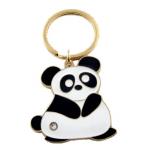 Panda Element Custom Couple Keychains Couple Key Ring Metal Cartoon