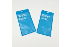 China Three Side Seal Zipper Flat Wallet Case Phone Case Plastic Packaging Bags supplier