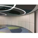 Laminate Melamine Finish Movable Wall Partitions With Ceiling Wheels / Folding Partition Wall Systems for sale