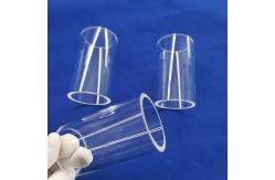 China High Transmittance Polished Quartz Glass Fire Pipe Semiconductor Protect Heat Resistant supplier