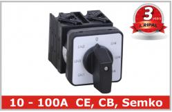 China University 8 Position Rotary Switch 2 Pole / 4 Pole Isolator Switch supplier