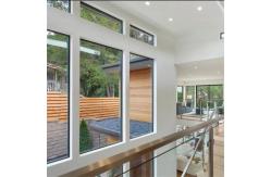 China Customized Double Glazed Aluminum Fixed Window Thermal Break Window For House supplier