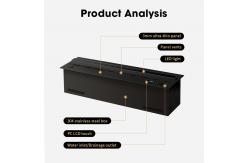 China Remote Control Electric Fireplace Insert 3d Atomization Led Water Vapor Fireplace supplier