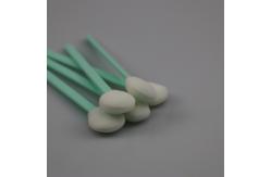 China Car Large Round Foam Tip Swabs Cotton 5 Inch Rigid Handle supplier