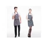 Black And White Stripes Kitchen Cooking Aprons Adjustable With Widen Strap Design for sale