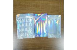 China Biodegradable Iridescent Mylar Laser Pouch Plastic Bag Packaging Salt Coffee Body Scrub supplier