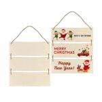 Sublimation Heat Transfer Blank Rectangular Wooden Signage Custom Shape Cut Bamboo Wooden Blank Signage Porch Decoration for sale