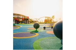 China Shockproof Two Layer EPDM Jogging Track Material Red High Elasticity supplier