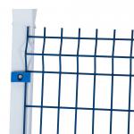 Easily Assembled 6ft Height Airport Security Fencing Pvc Coated Square Post for sale