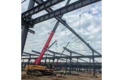 China Modern Pre Engineered Steel Building Structure , Logistics Park Prefabricated Steel Warehouse supplier
